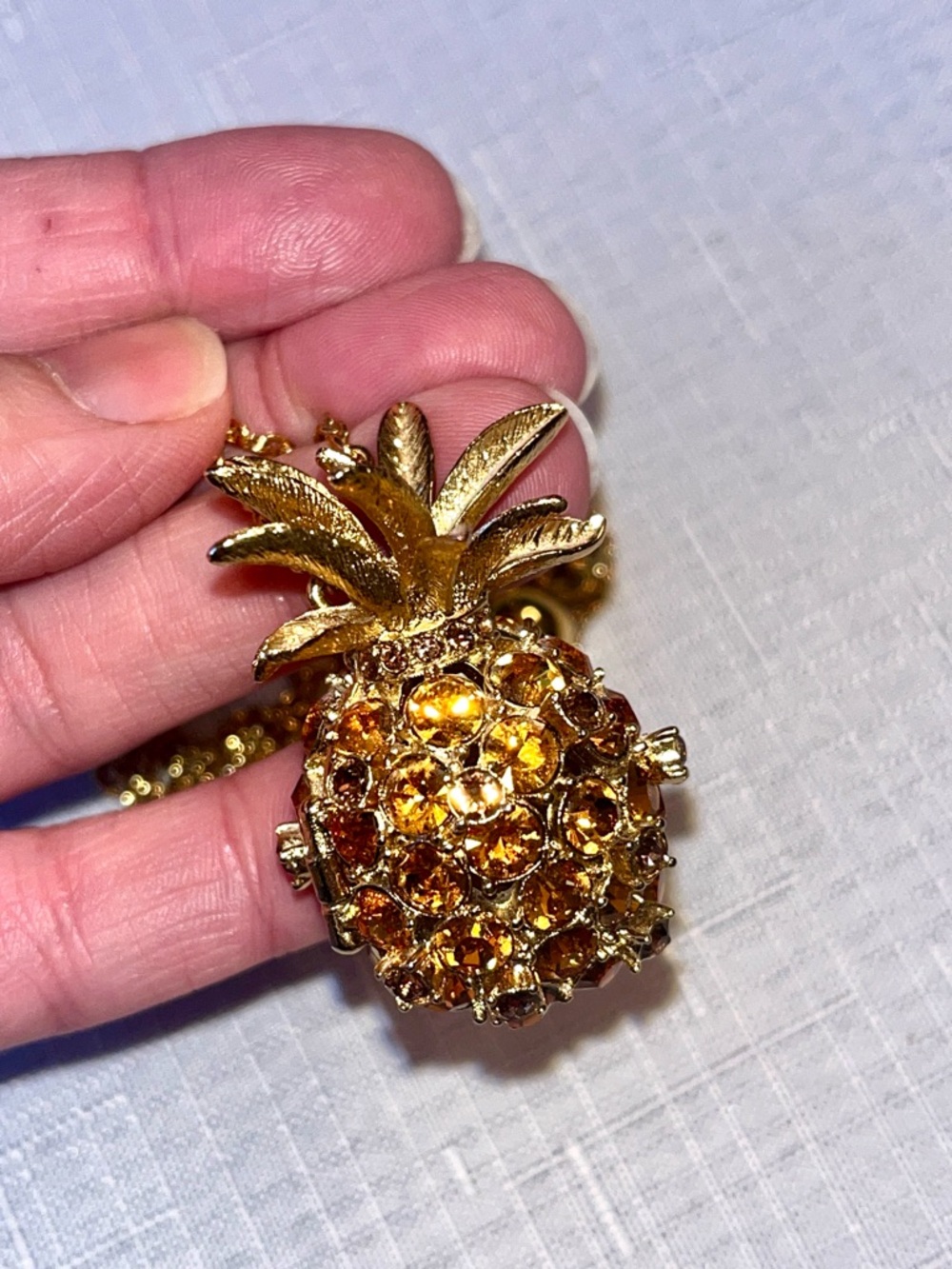 kate spade RARE! Pineapple Grove Locket Necklace - Picture 7 of 13